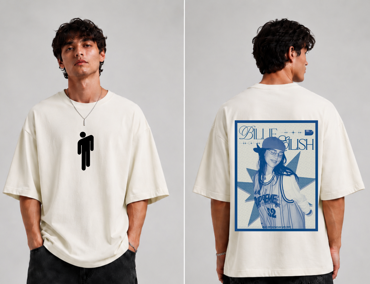 GLiTCH // Billie Eilish Editorial Premium Oversized T-shirt // Billie Eilish