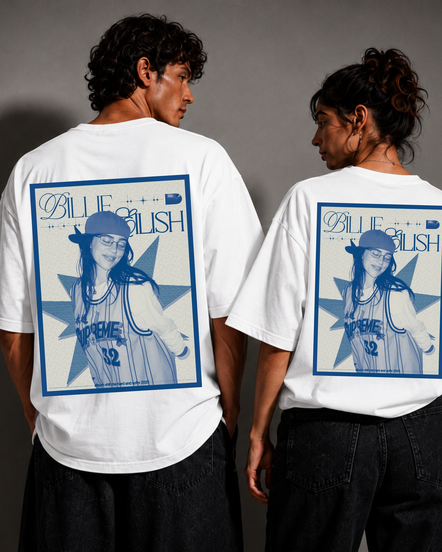 BLUE//BILLIE — Billie Eilish Oversized T-Shirt
