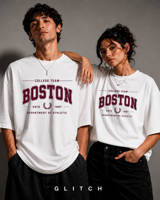 BOSTON 97 — Varsity Premium Oversized T-Shirt