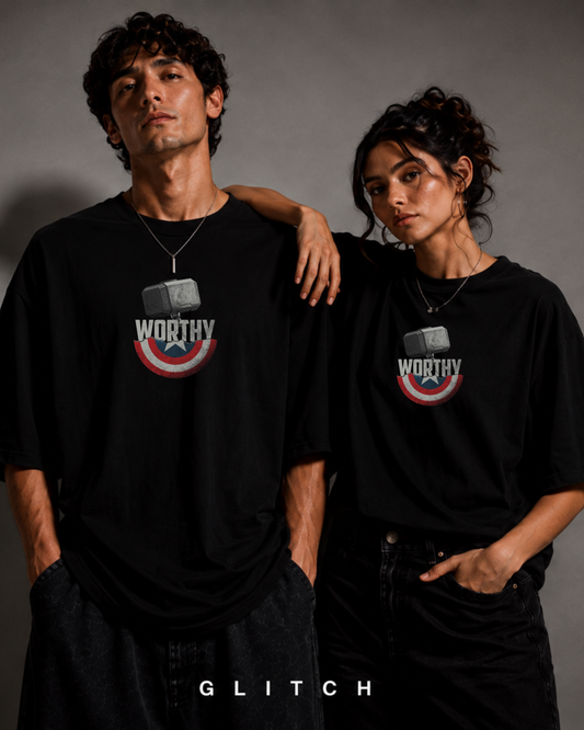 WORTHY — Captain America Premium Oversized T-Shirt