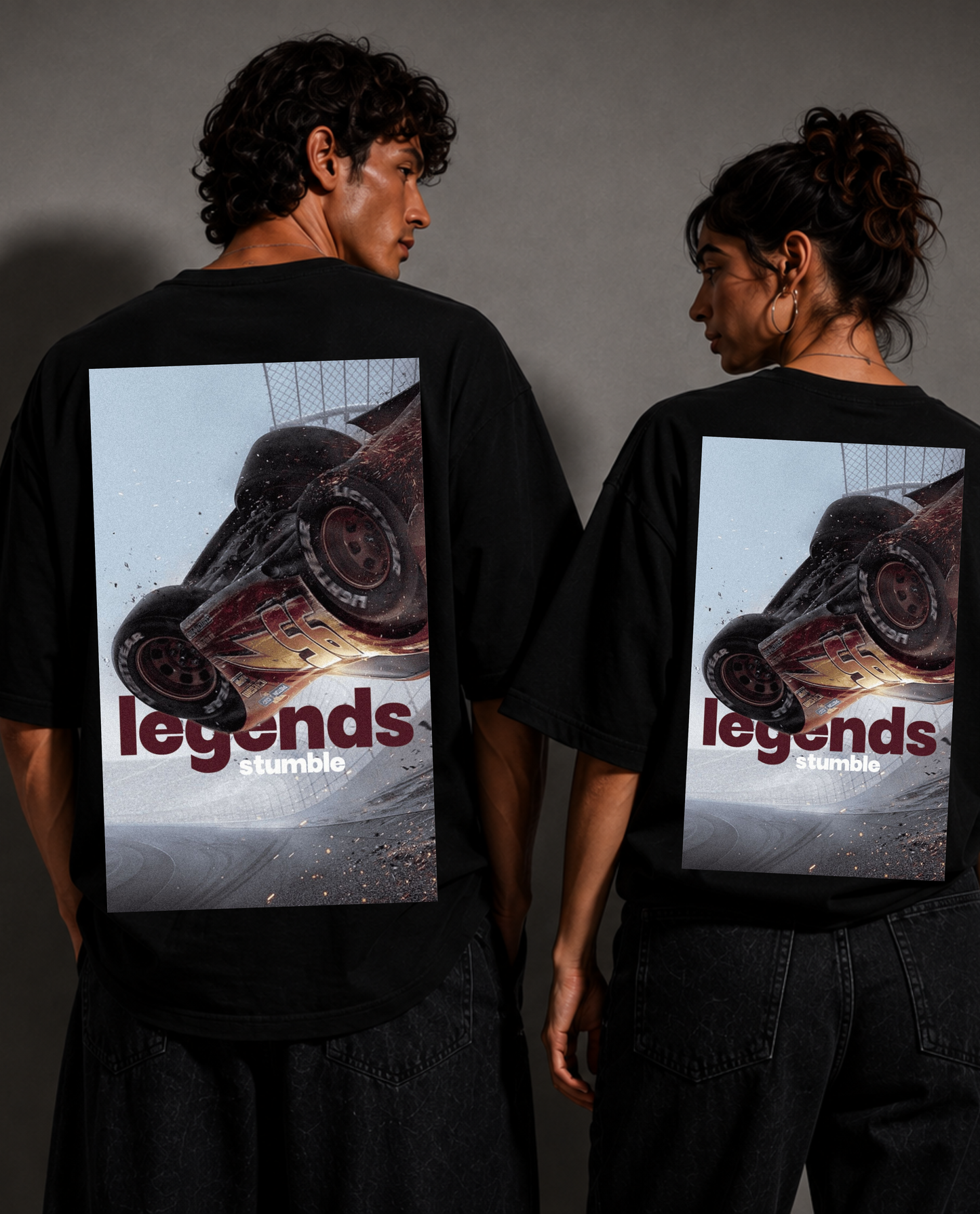 LEGENDS STUMBLE — Racing 95 Premium Oversized T-Shirt