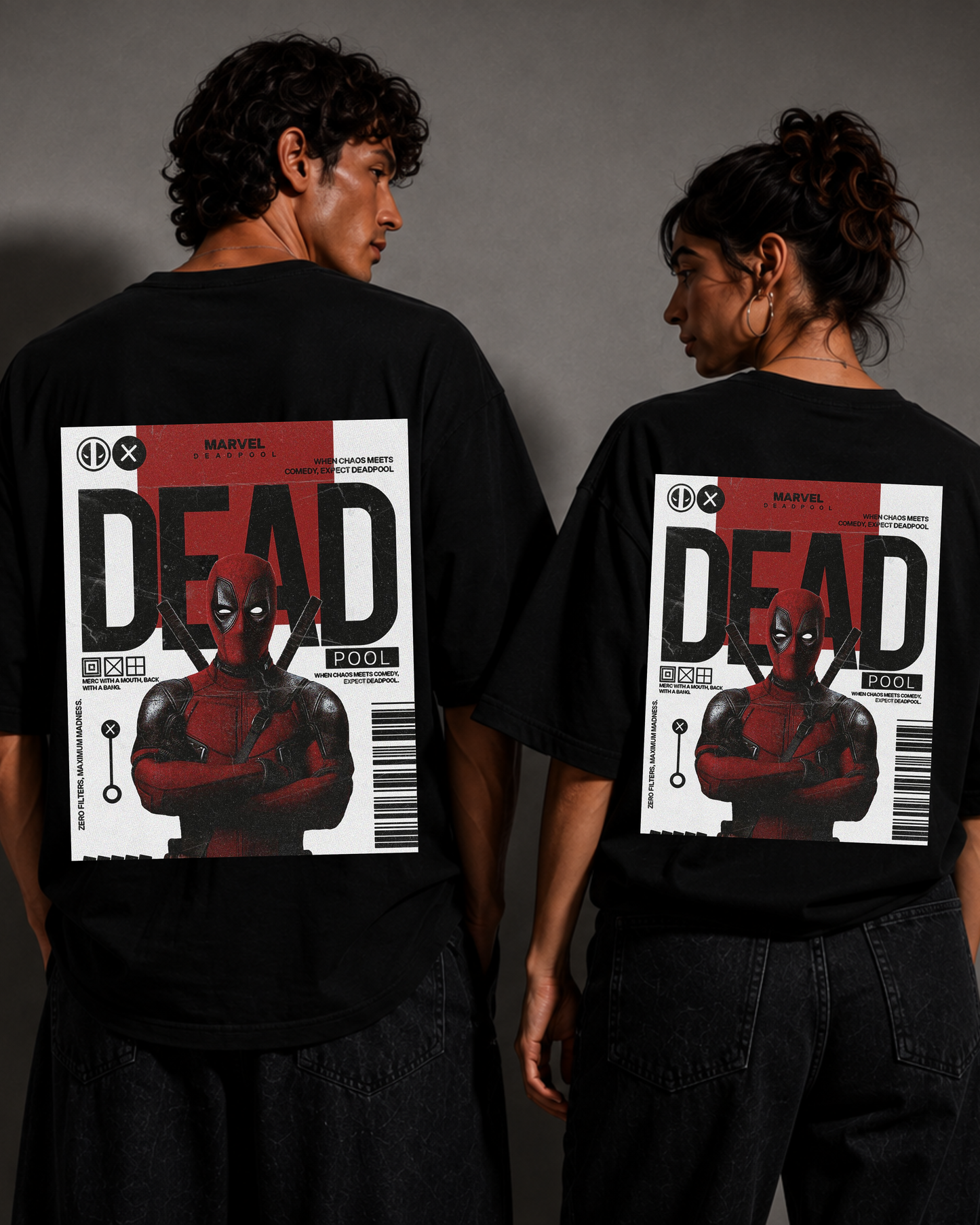 MAXIMUM CHAOS — Deadpool Premium Oversized T-Shirt