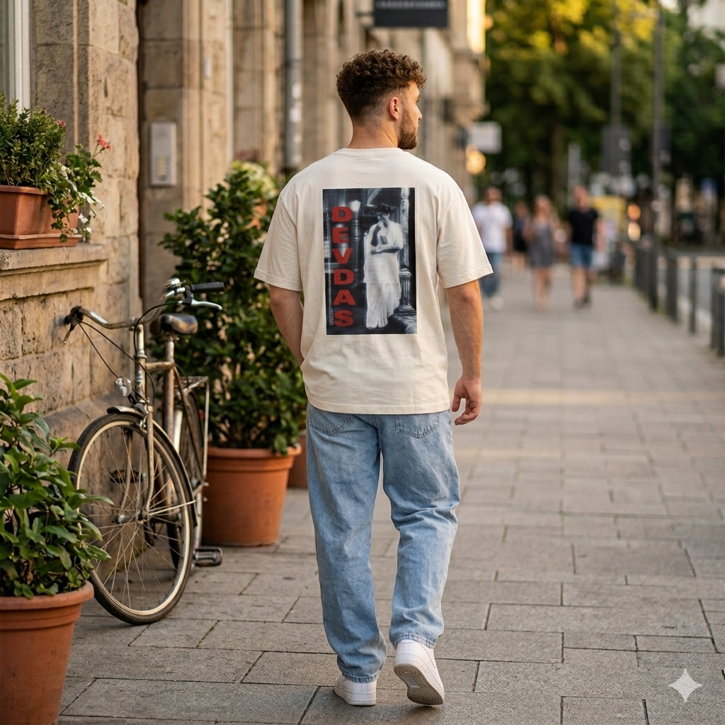 "I Am The Red Flag" Devdas Vintage Oversized T-Shirt