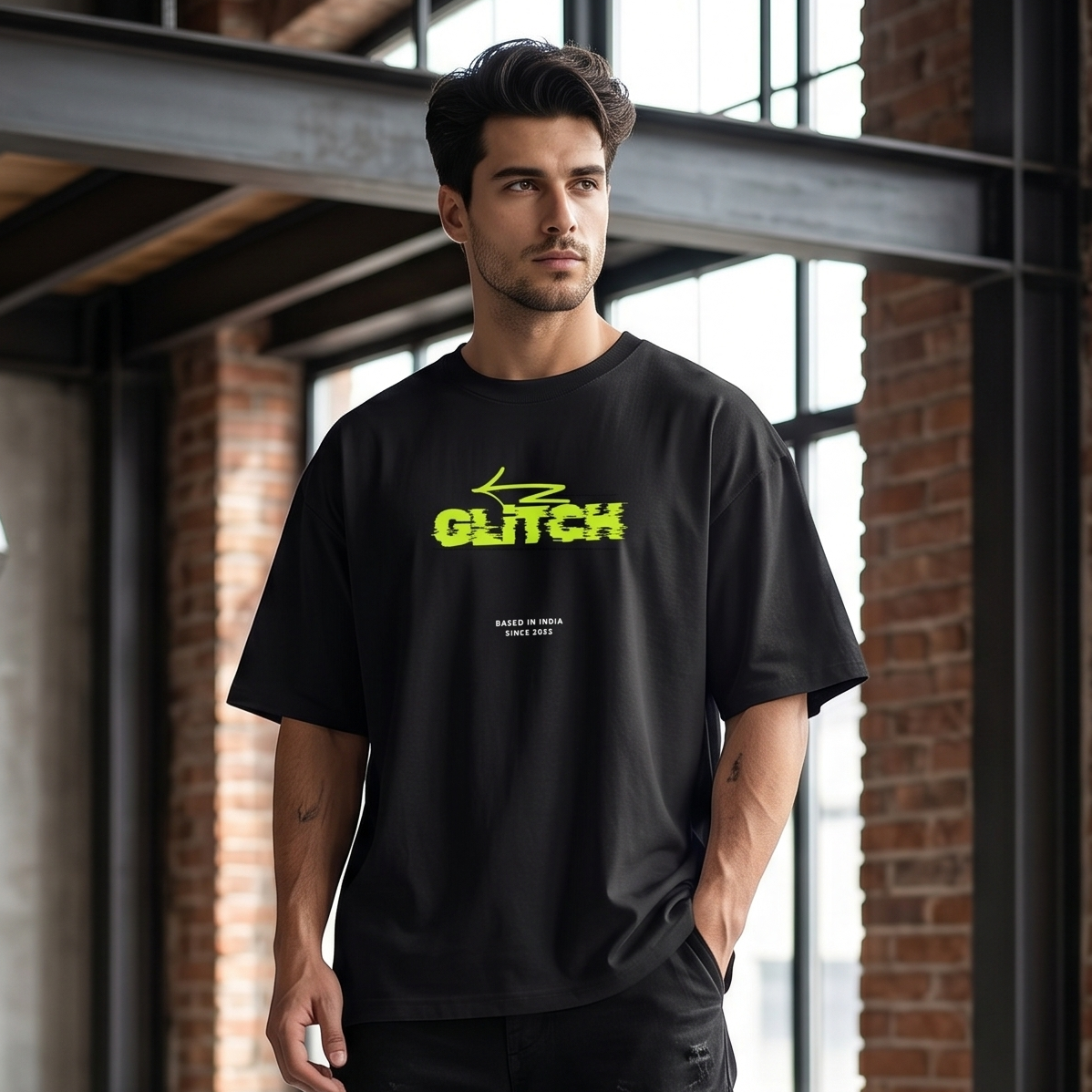 GLITCH™ Oversized Signature Tee