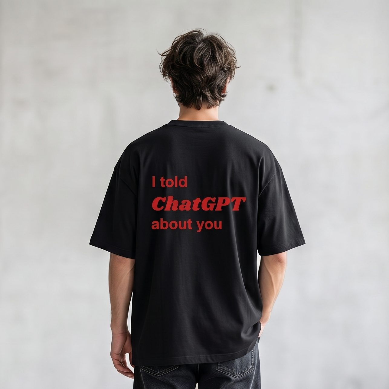 I Told ChatGPT About You Oversized Tee