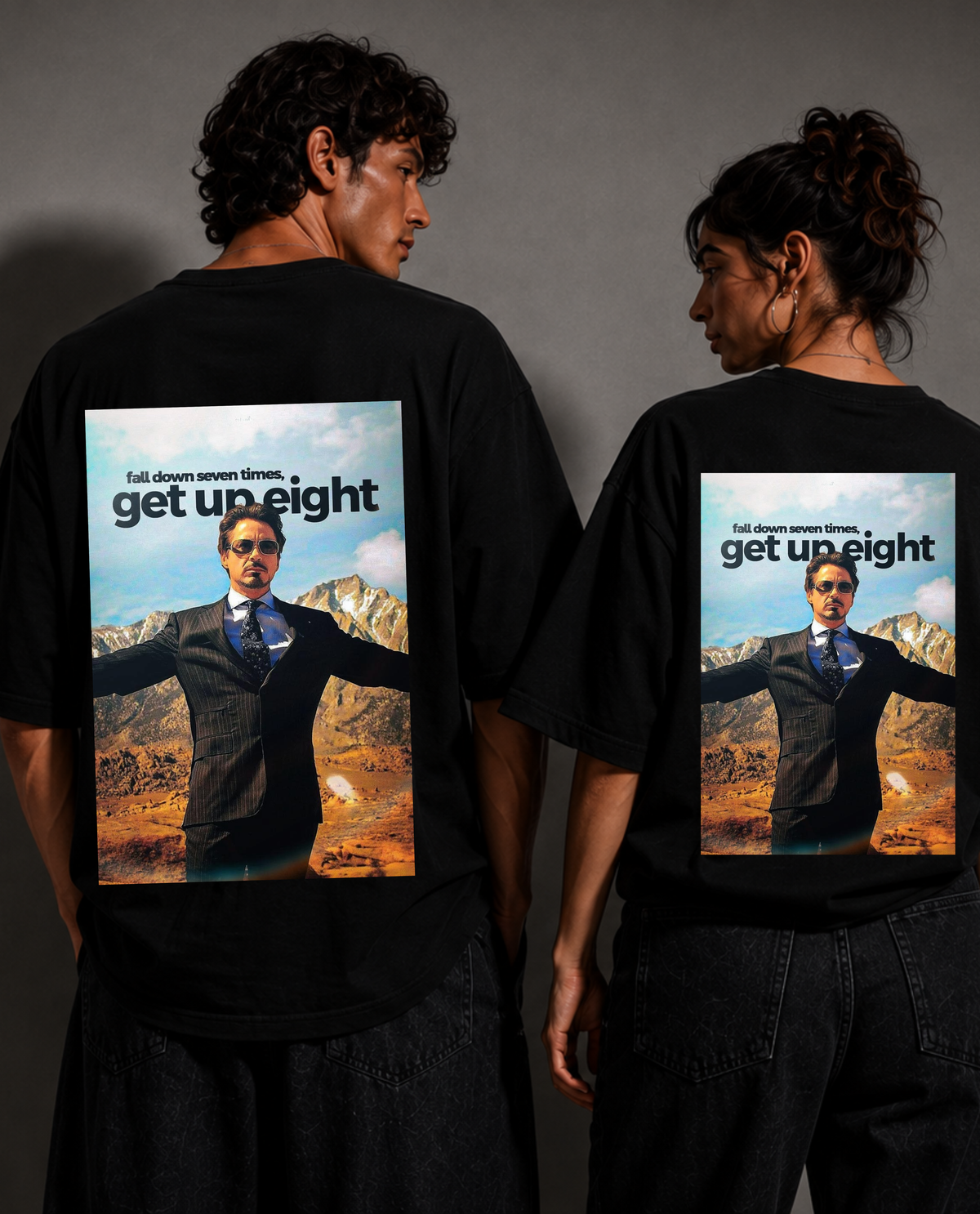 GET UP EIGHT — Iron Man Premium Oversized T-Shirt