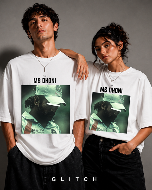 CAPTAIN COOL — MS Dhoni Premium Oversized T-Shirt
