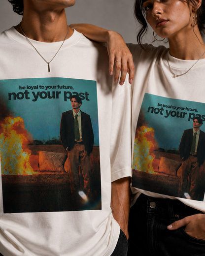 FUTURE COMES FIRST -- Premium Oversized T-shirt