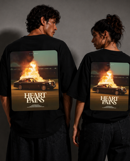 HEART PAINS — Rolls-Royce Oversized T-Shirt