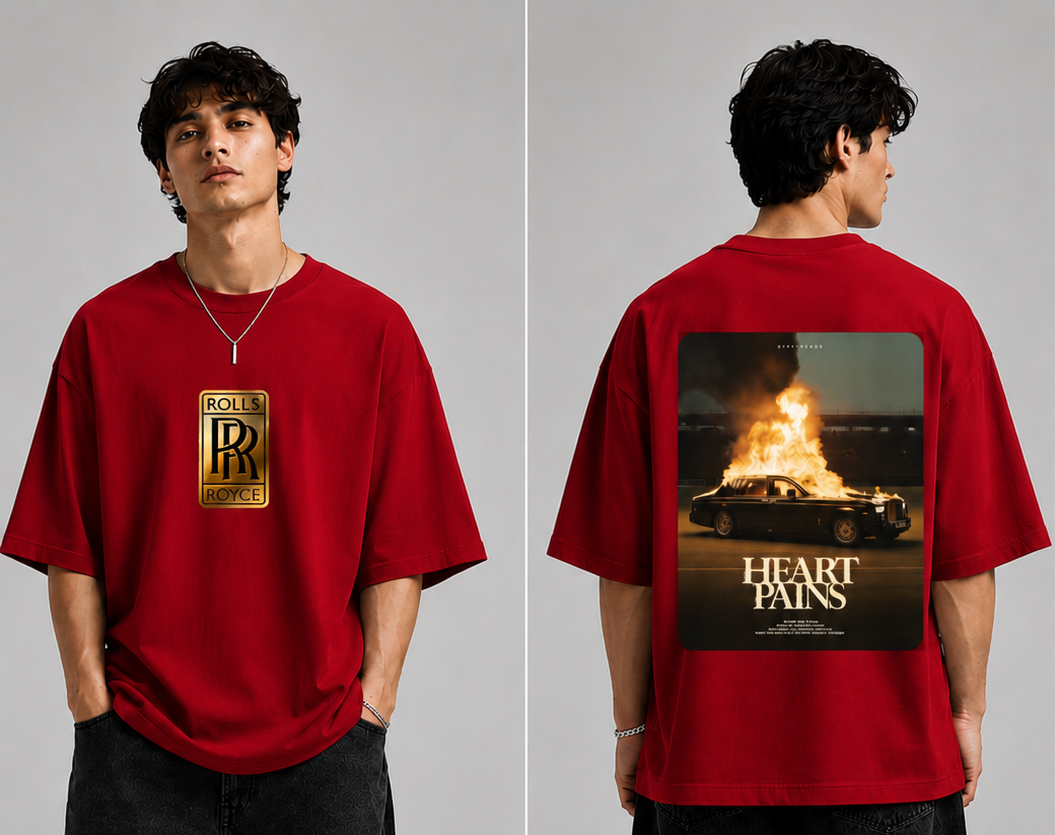 GLiTCH // Heart Pains Premium Oversized T-shirt // RR
