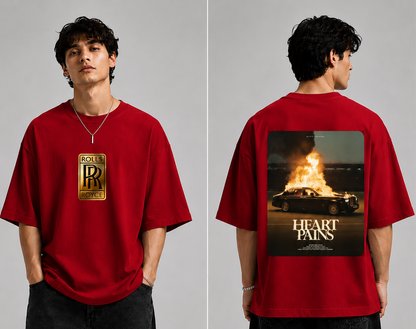 GLiTCH // Heart Pains Premium Oversized T-shirt // RR