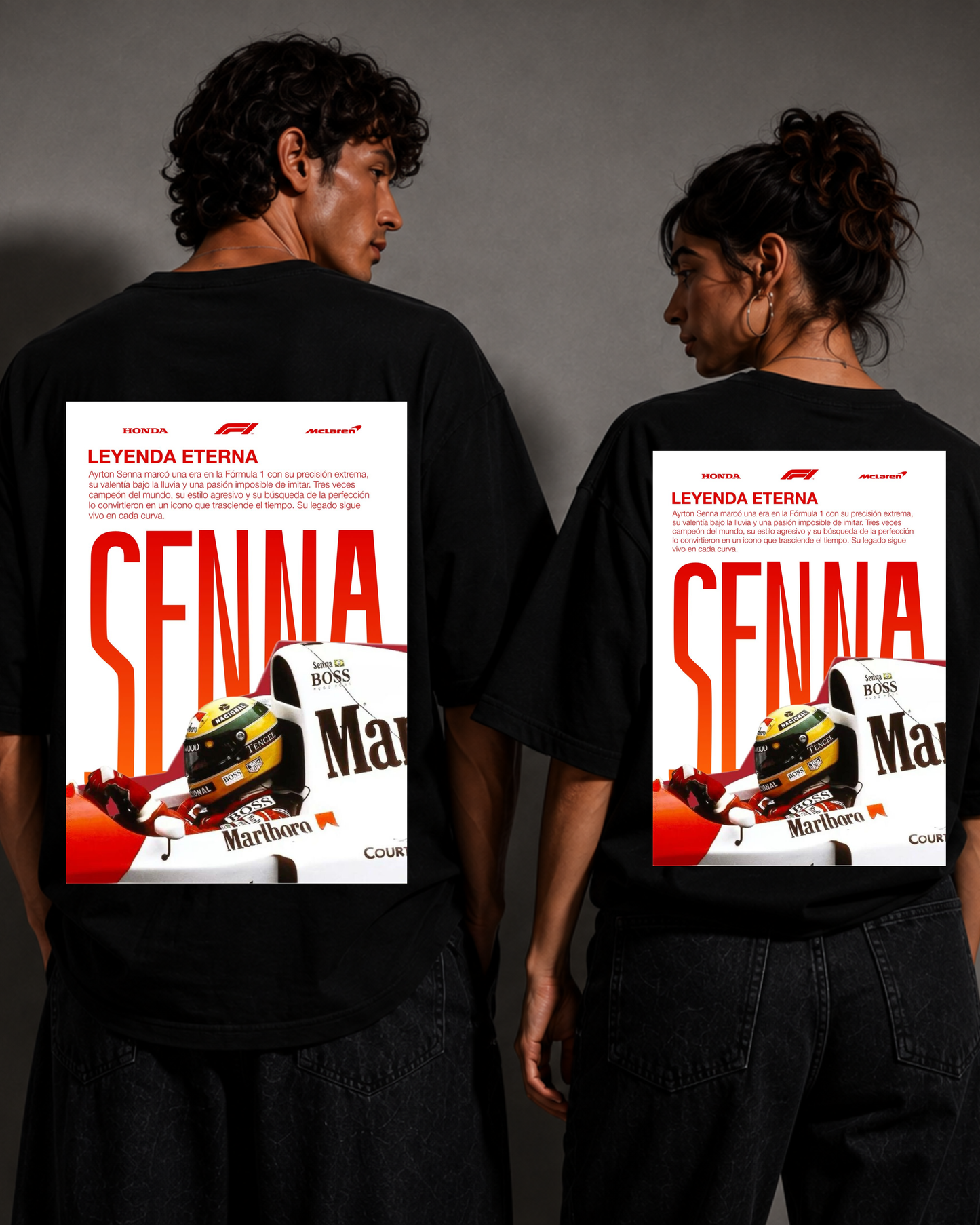 BORN TO RACE — Ayrton Senna Premium Oversized T-Shirt