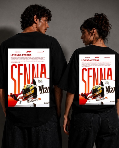 BORN TO RACE — Ayrton Senna Premium Oversized T-Shirt