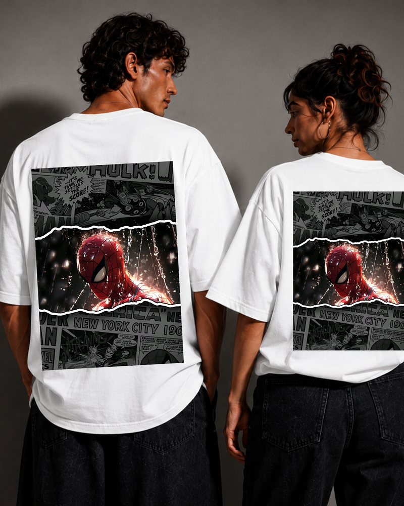 WEB//HEAD — Spider-Man Premium Oversized T-Shirt