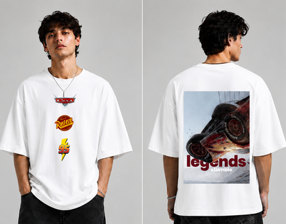 GLiTCH // Legends Never Stall Premium Oversized T-shirt // Cars Edition