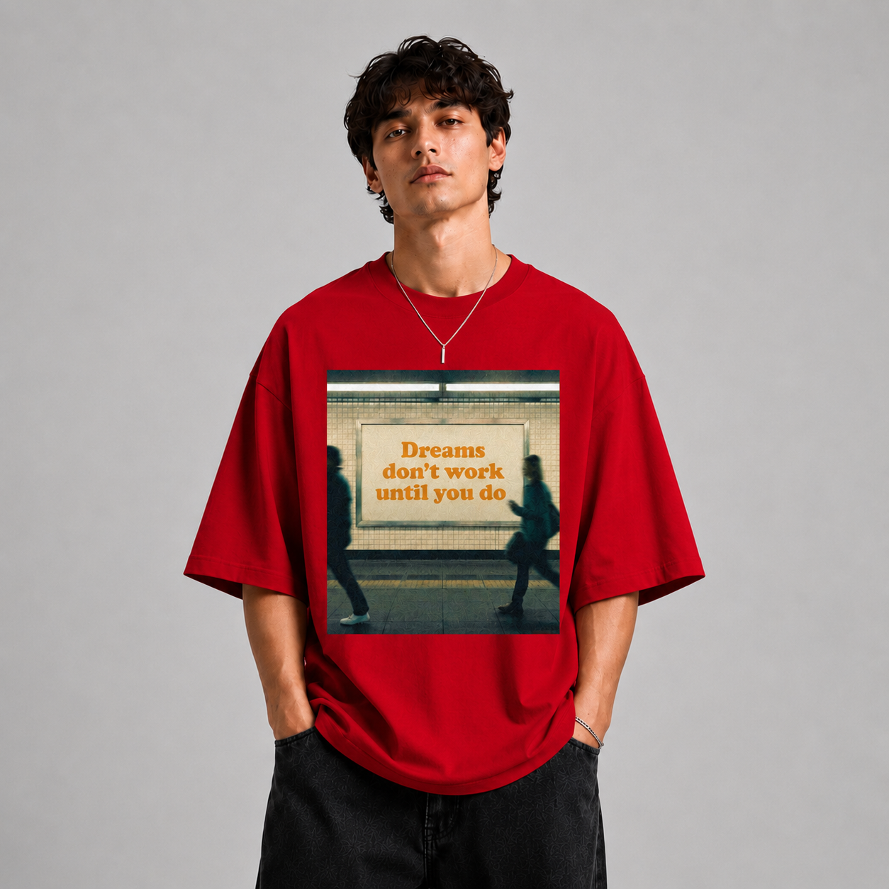 GLiTCH // Built By Action Premium Oversized T-shirt
