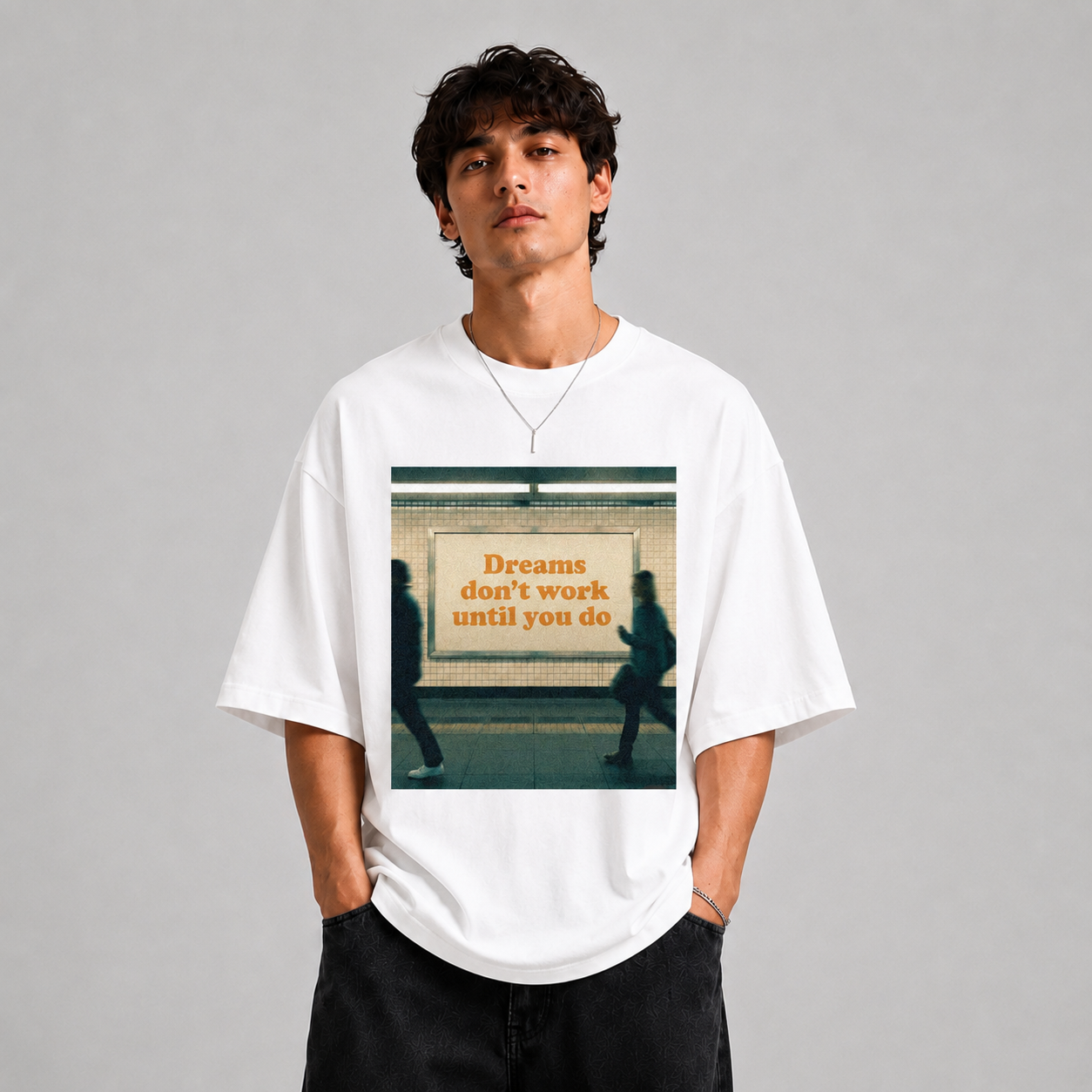 GLiTCH // Built By Action Premium Oversized T-shirt