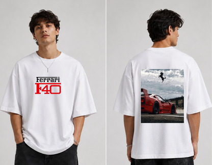GLiTCH // Ferrari F40 Premium Oversized T-shirt // F40