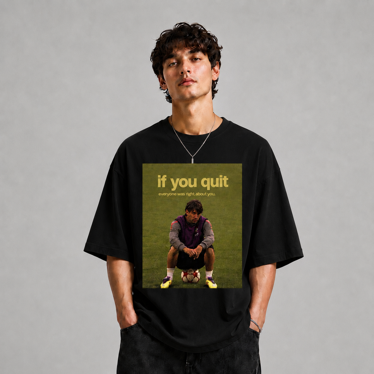 GLiTCH // Never Fold Premium Oversized T-shirt