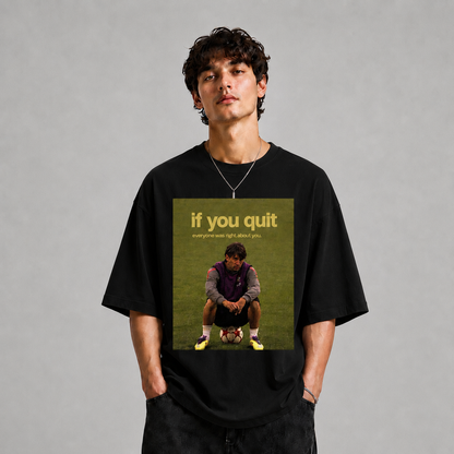 GLiTCH // Never Fold Premium Oversized T-shirt