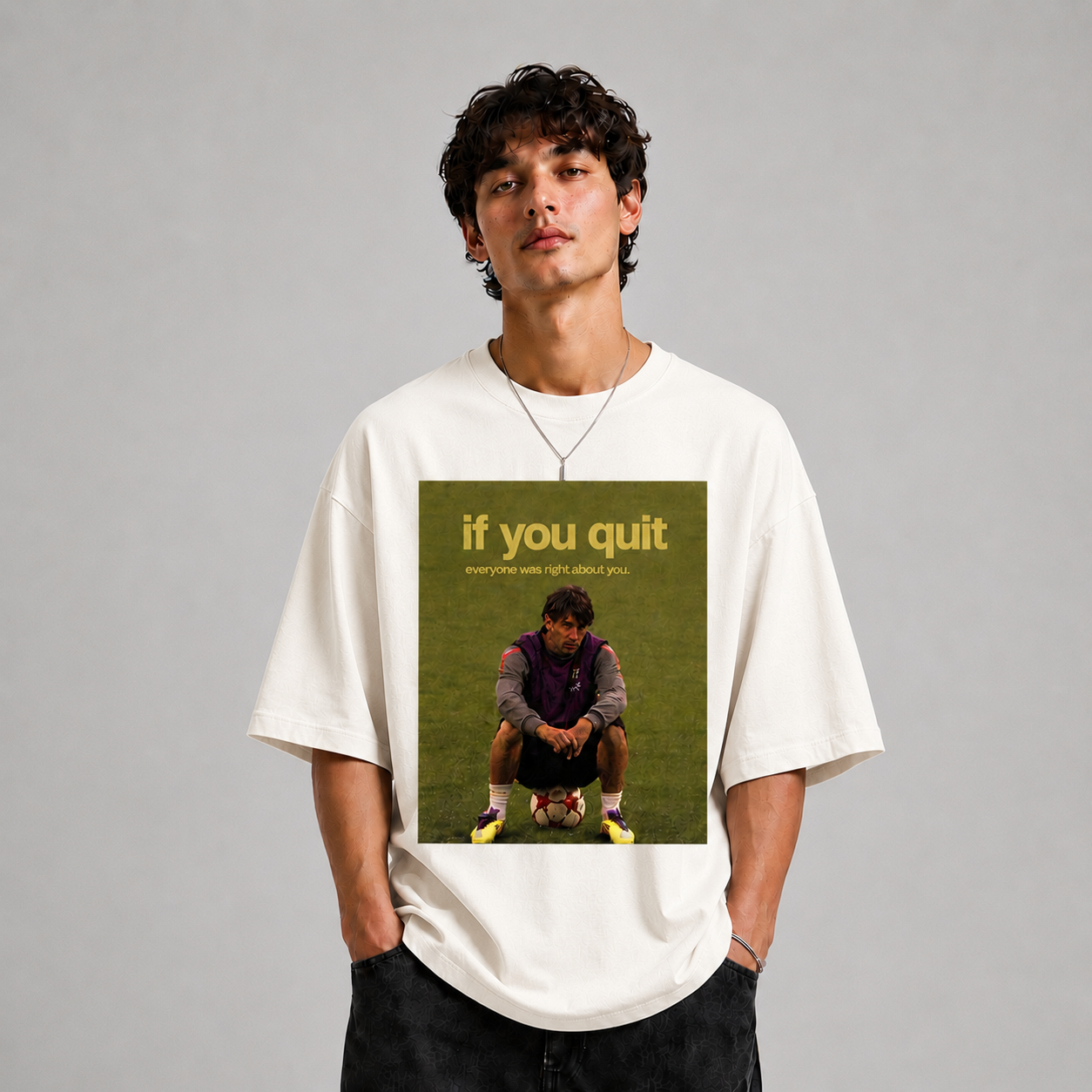 GLiTCH // Never Fold Premium Oversized T-shirt