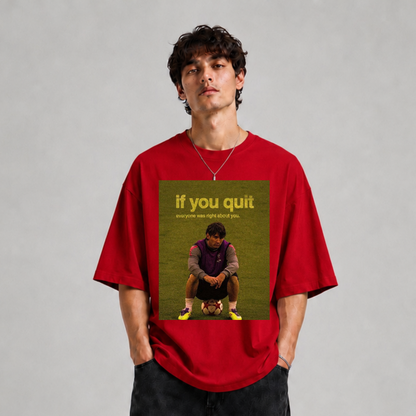 GLiTCH // Never Fold Premium Oversized T-shirt