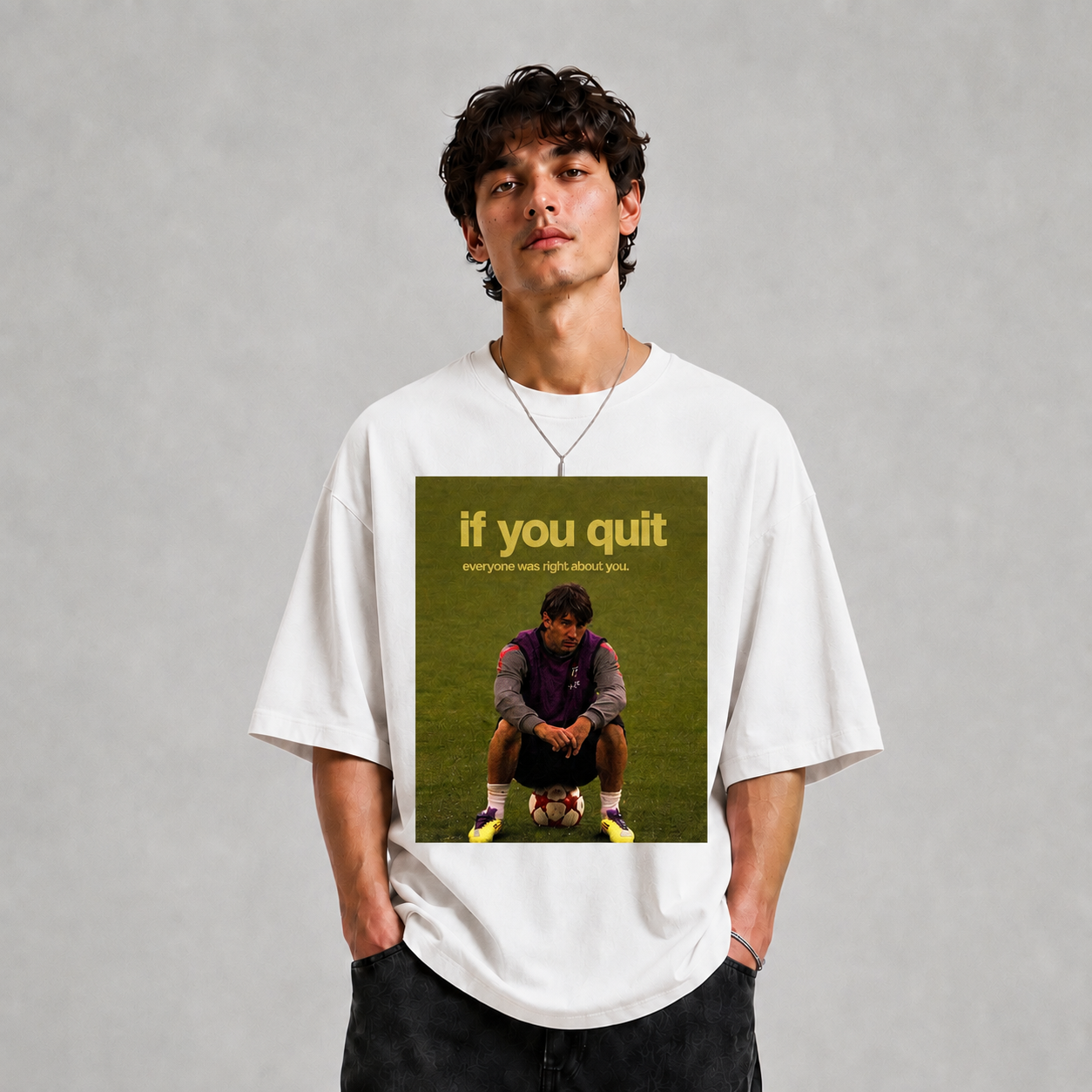 GLiTCH // Never Fold Premium Oversized T-shirt