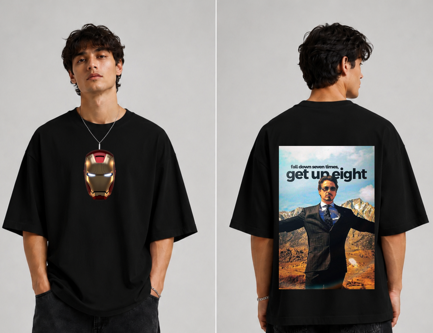 GLiTCH // Invincible Legacy | Tony Stark Premium Oversized T-shirt