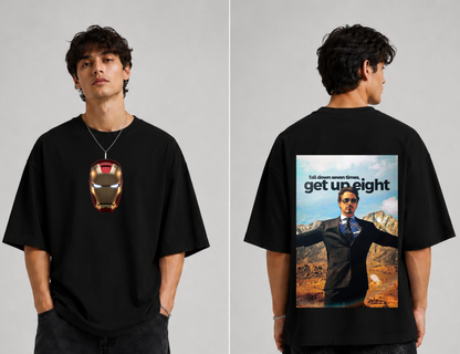 GLiTCH // Invincible Legacy | Tony Stark Premium Oversized T-shirt