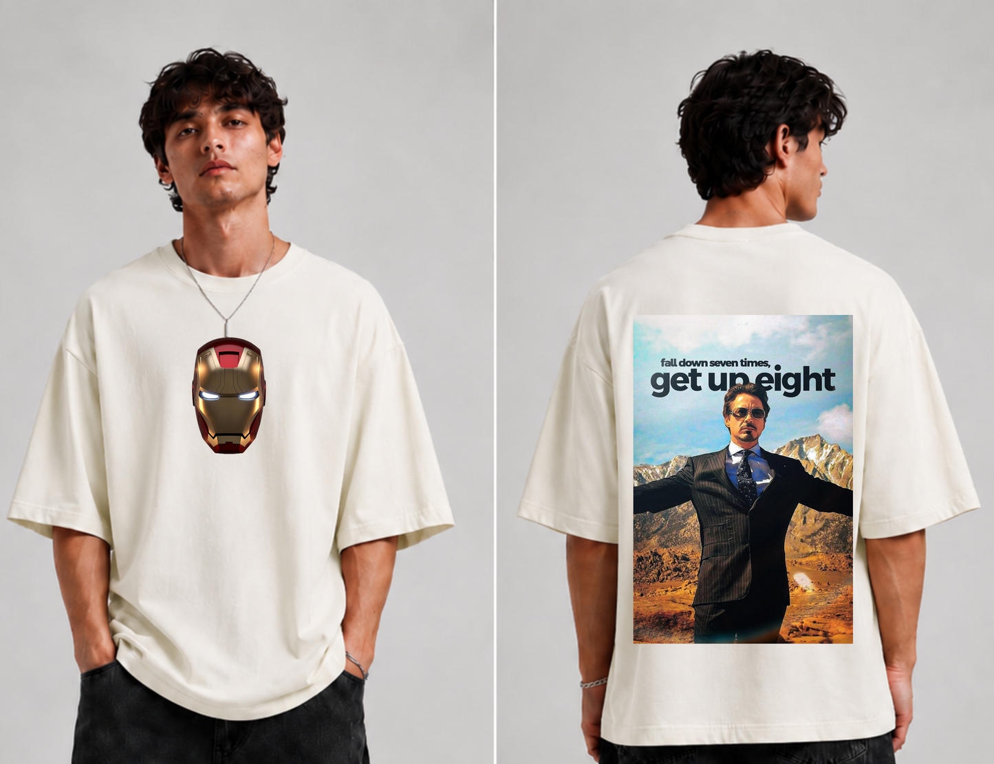 GLiTCH // Invincible Legacy | Tony Stark Premium Oversized T-shirt