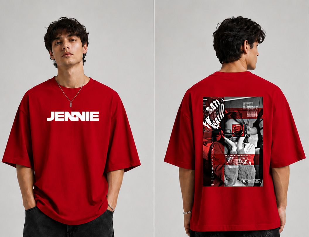 GLiTCH // The JENNIE Premium Oversized T-shirt // Jennie