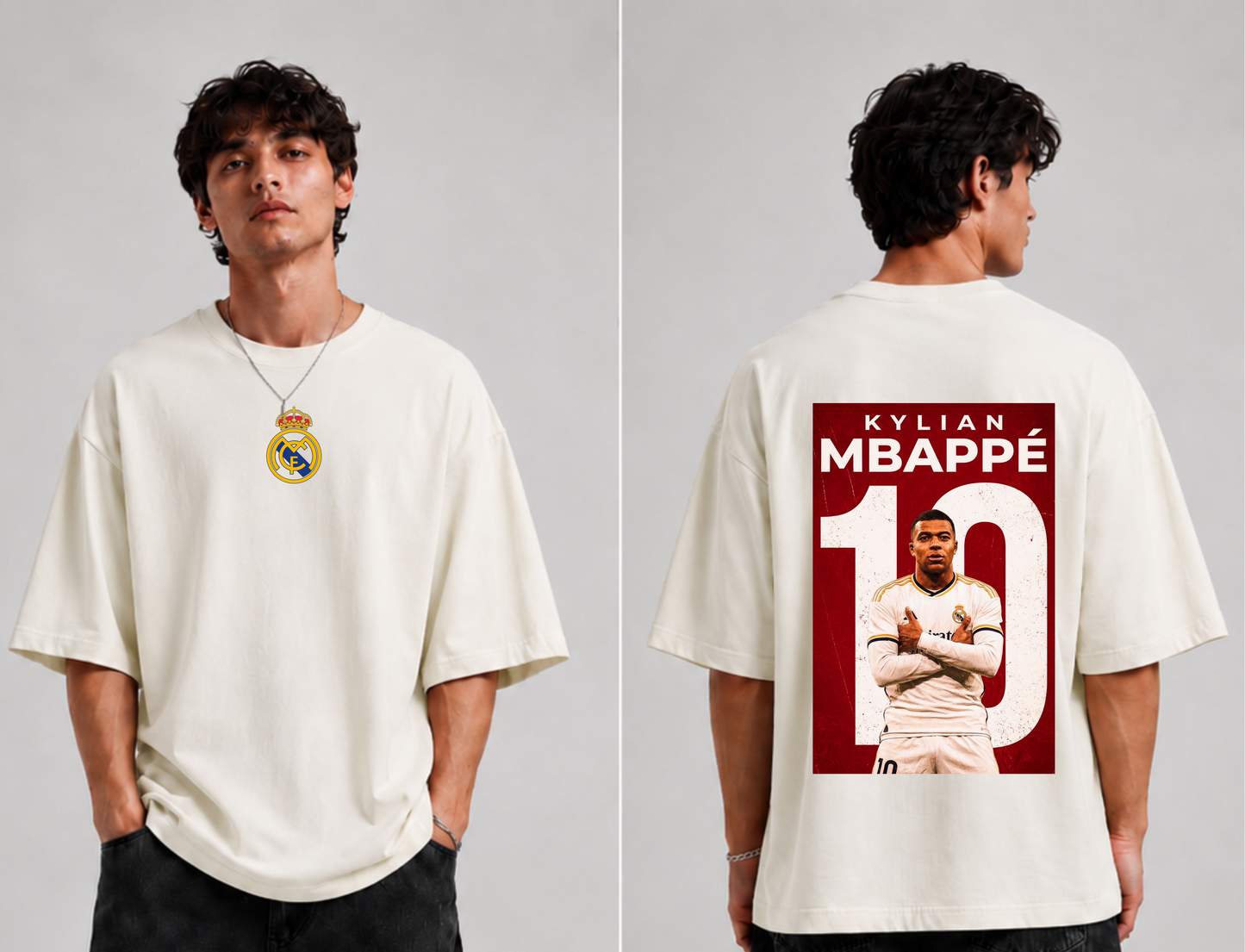 GLiTCH // Next Premium Oversized T-shirt // MBAPPE