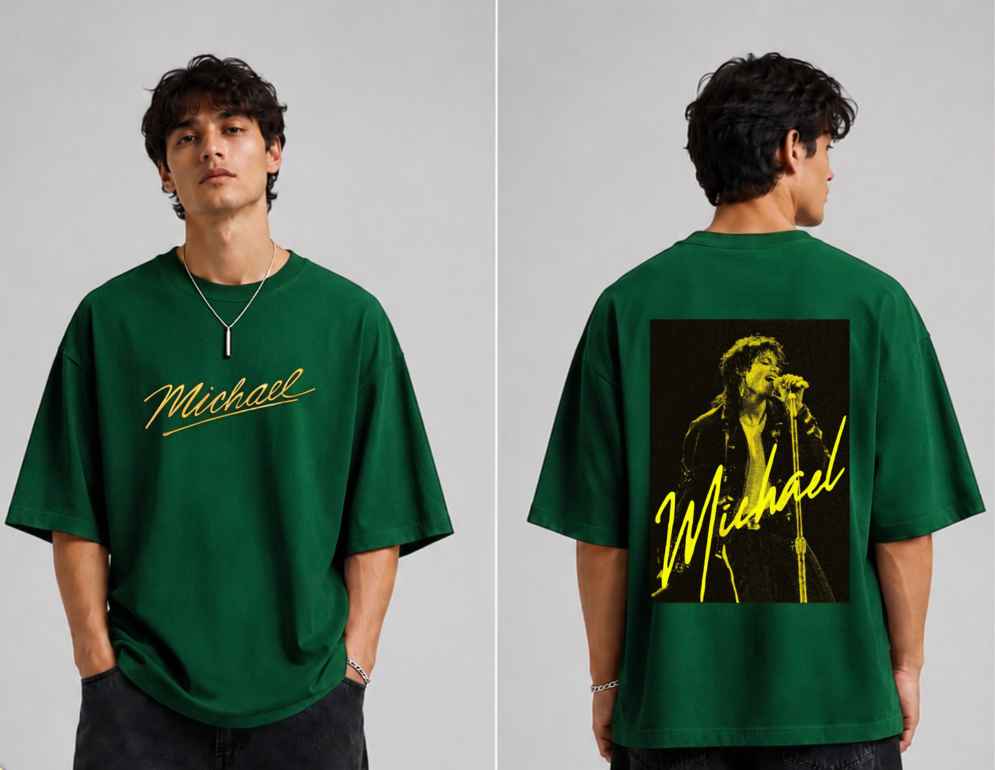 GLiTCH // The Golden Signature Premium Oversized T-shirt // MJ