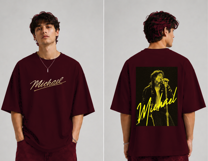 GLiTCH // The Golden Signature Premium Oversized T-shirt // MJ