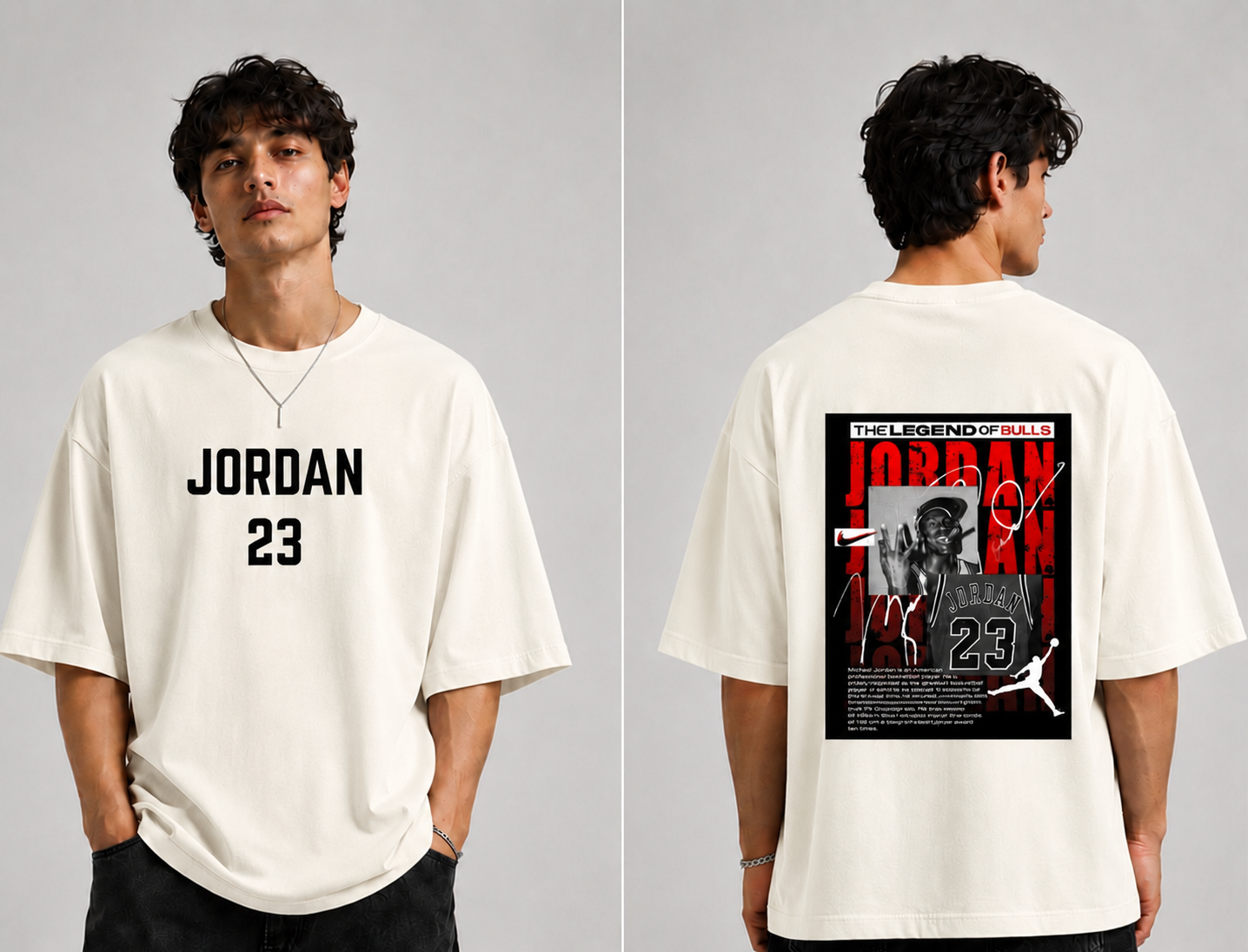 GLiTCH // Above Premium Oversized T-shirt // MICHAELJORDAN
