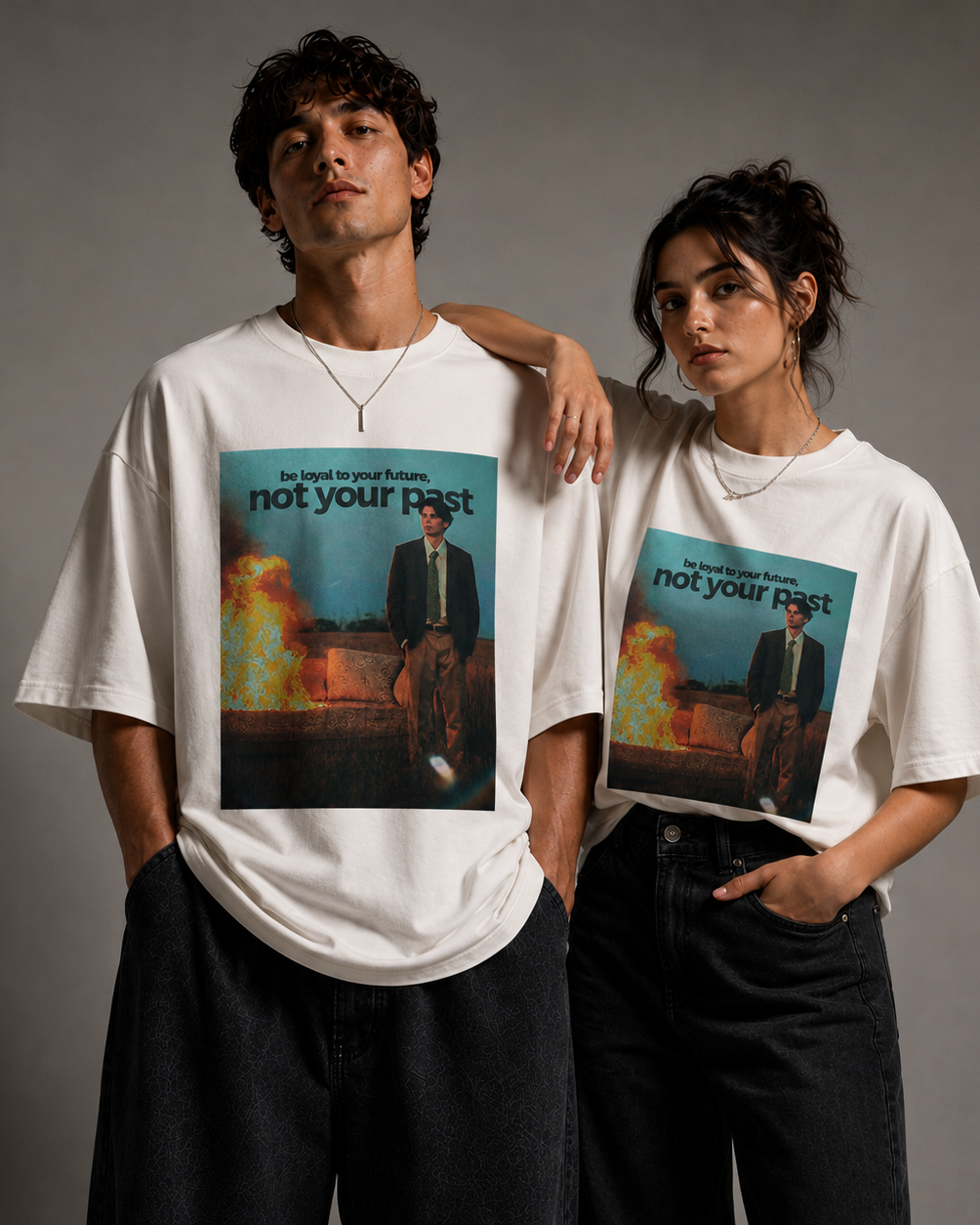 FUTURE COMES FIRST -- Premium Oversized T-shirt