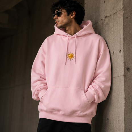 धैर्यं सर्वस्य साधनम् Oversized Hoodie | GLiTCH