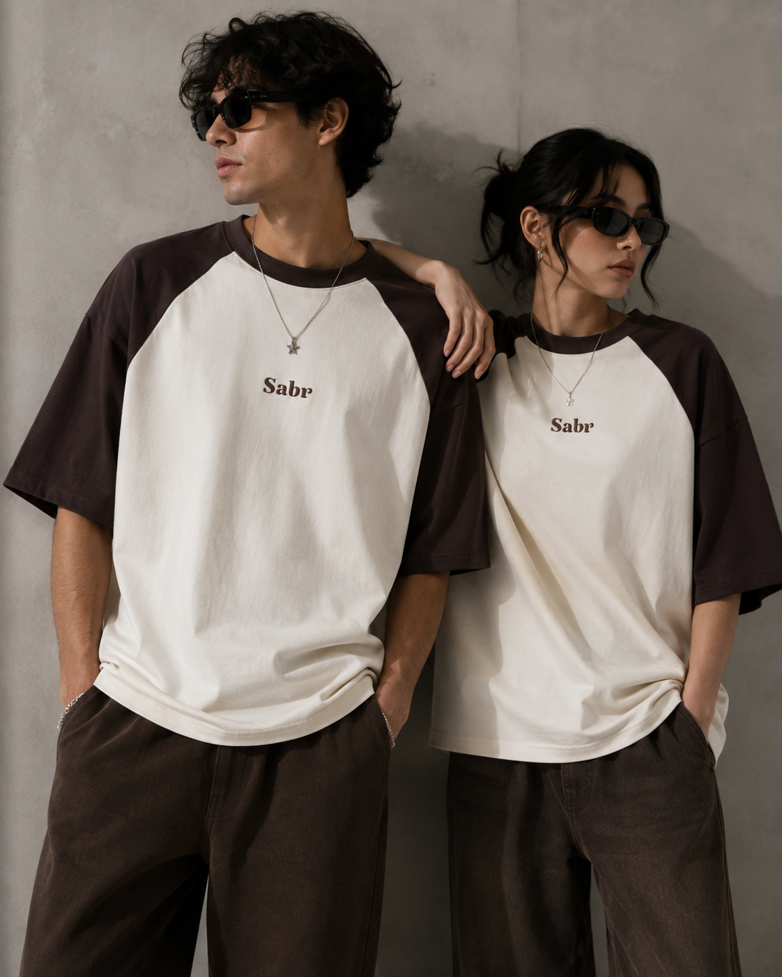 SABR — Embroidered Premium Oversized Raglan T-shirt