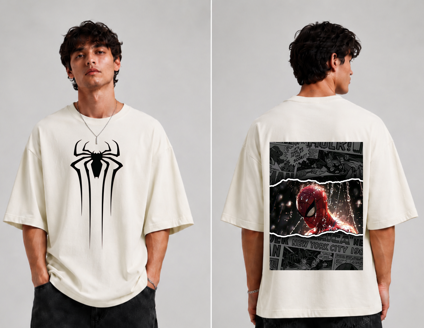 GLiTCH // Beyond Limits Spiderman Premium Oversized T-shirt