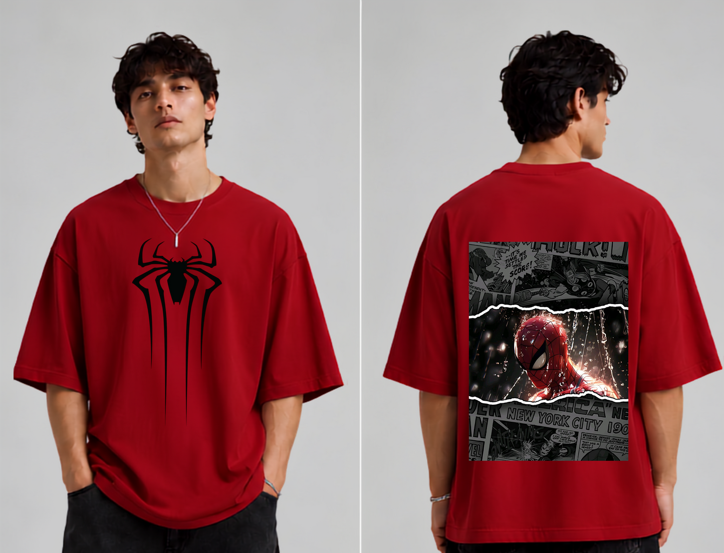 GLiTCH // Beyond Limits Spiderman Premium Oversized T-shirt