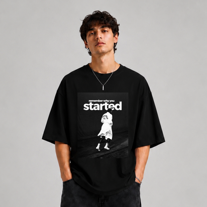 GLiTCH // First Step Premium Oversized T-shirt